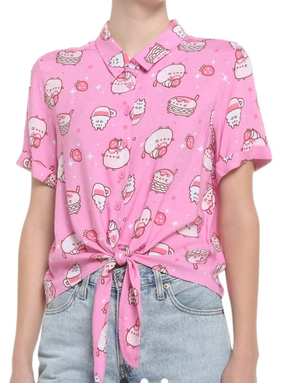 Pusheen Sweet Treats Button Up - Picture 5 of 5
